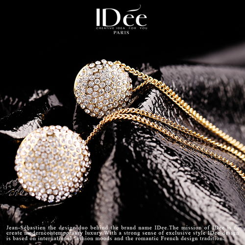 法式閃耀，時尚點睛——Idée藝術飾品滿鉆多層項鏈